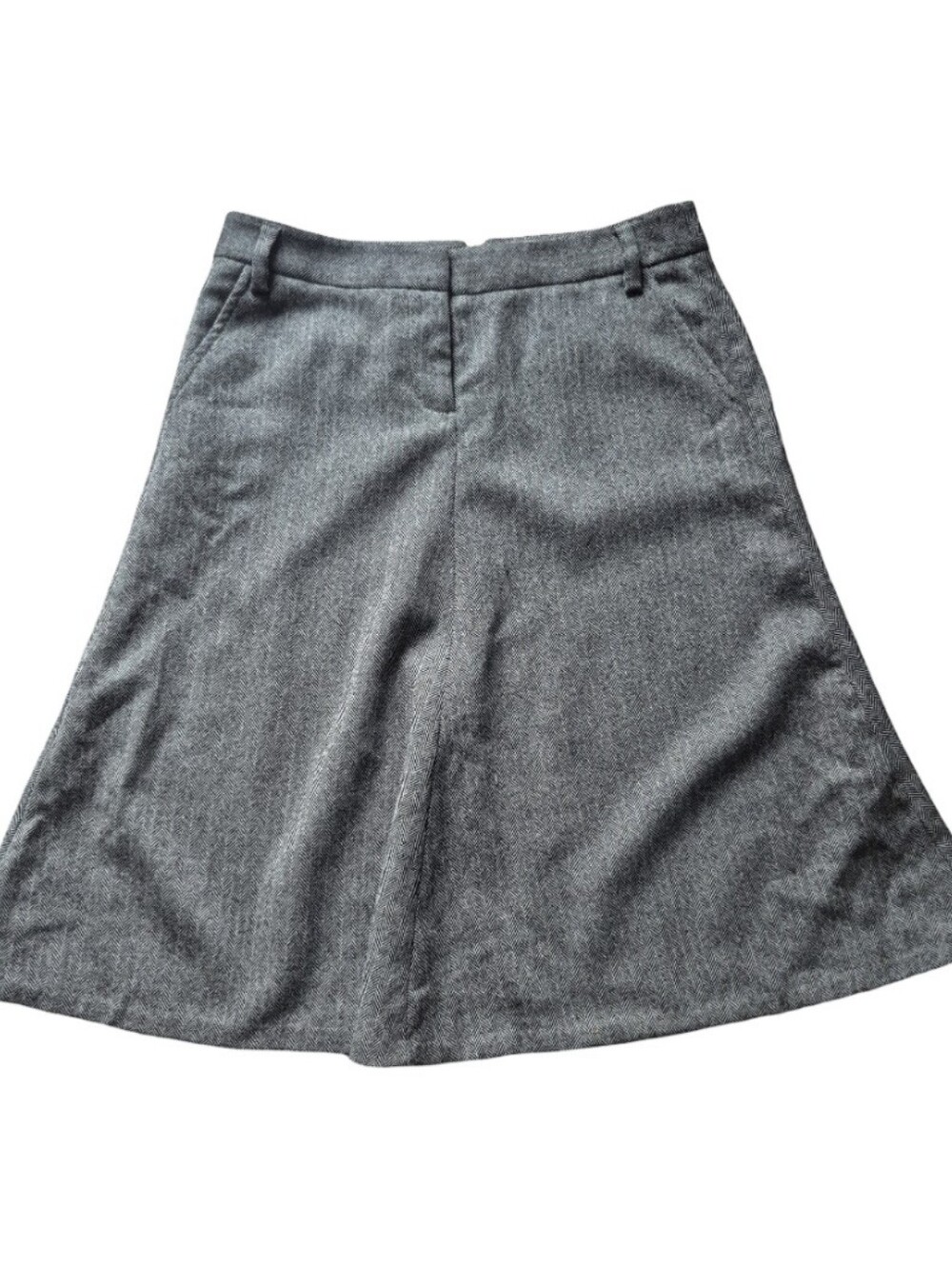 J. Crew Herringbone Wool Skirt Size 8